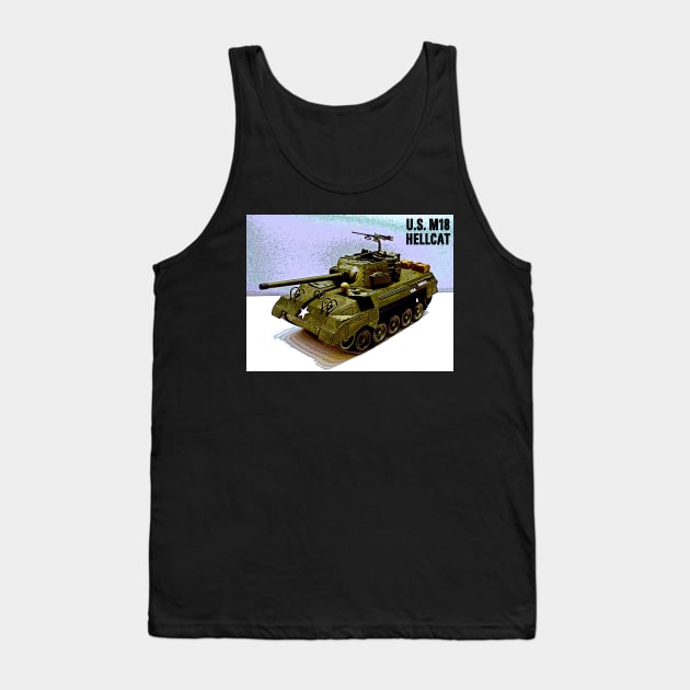 U.S. M18 Hellcat (Left Side) Tank Top by Busybob